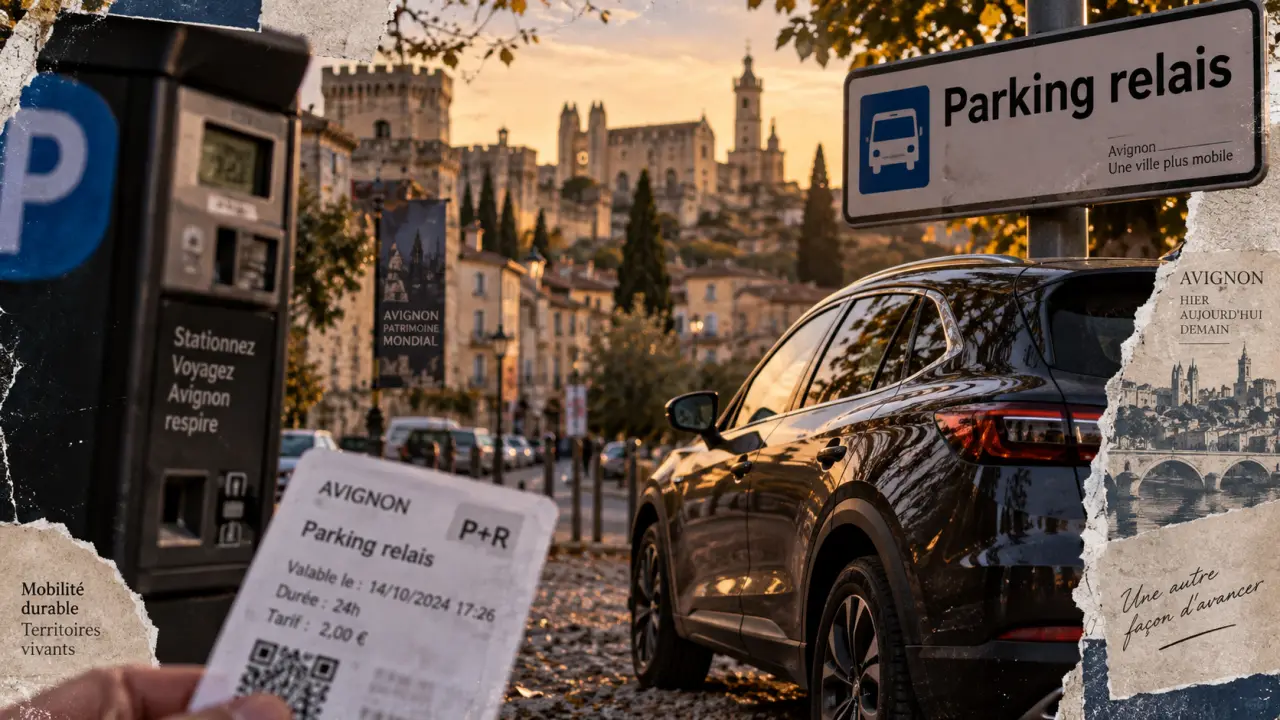 Parking gratuit Avignon : voiture près d’un parking relais, conseils pour éviter l’amende